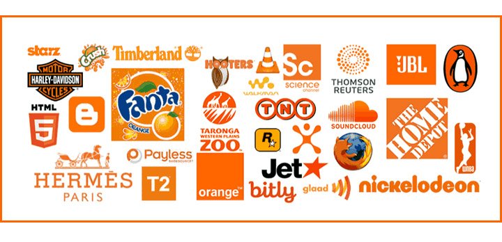 оранжевый цвет в логотипе