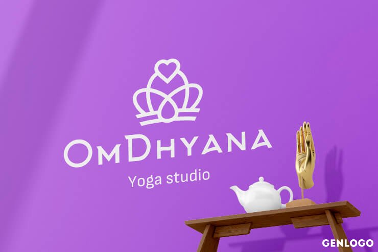 лого для запуска студии йоги