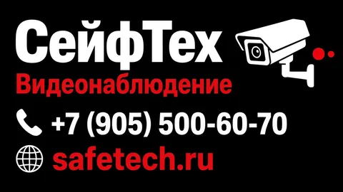 Шаблон визитки: Видеонаблюдение