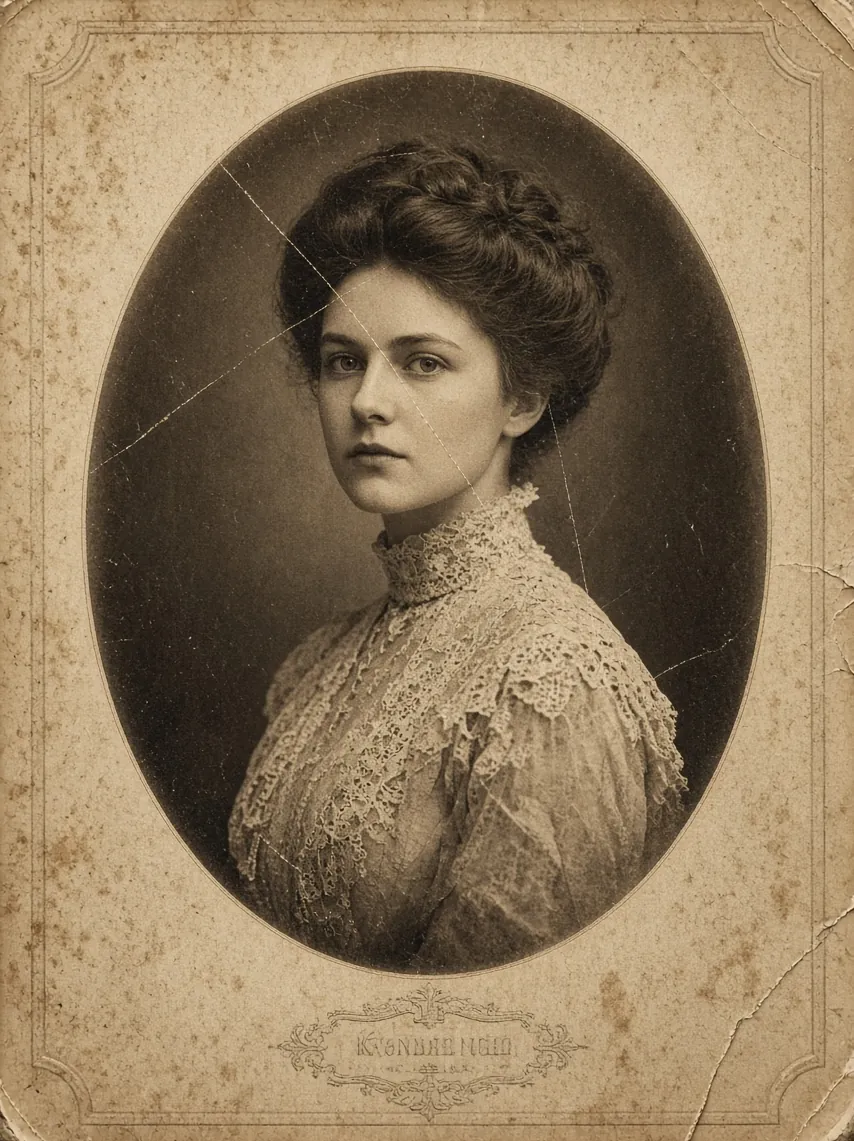 До: Портрет в паспарту, 1900-е
