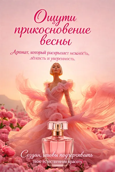 дизайн листовки парфюмерии